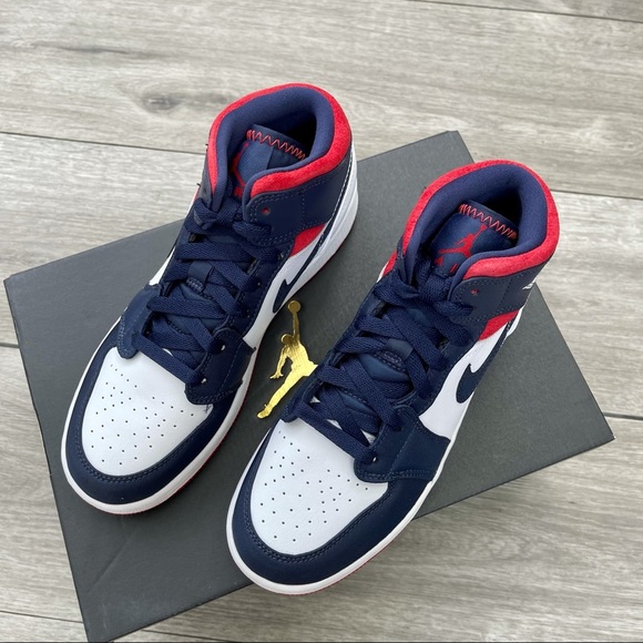 Air Jordan 1 Mid USA 🇺🇸 Olympic - Picture 5 of 8